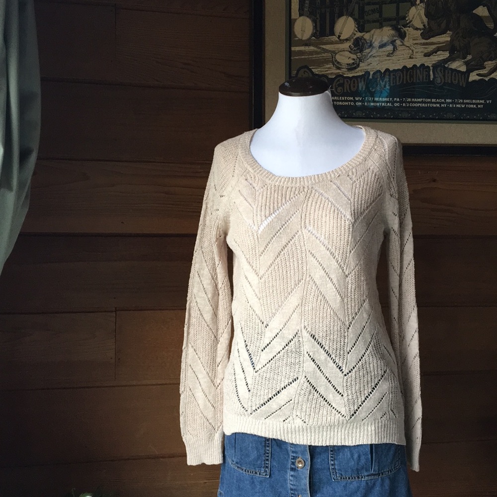 OLIVE & OAK 🌳 Knit Oatmeal Heather Sweater